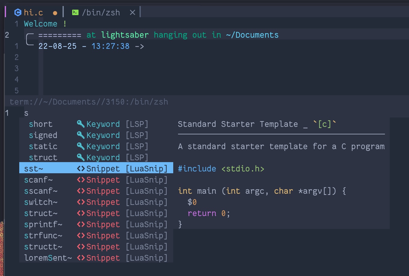 Neovim C
